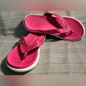 KuaiLu Womens Flip Flops Yoga Mat Comfort Arch Support Pink Size 10  (41)